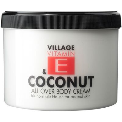 Village Vitamin E Coconut Body Cream - Hydrating Nourishing Softening - Body Cream Village Vitamin E Coconut Body Cream - Hydrating Nourishing Softening - Body Cream