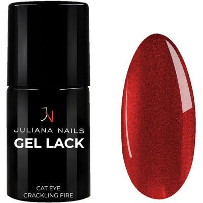6ml Juliana Nails Gel Lack Cat Eye Crackling Fire 6ml Juliana Nails Gel Lack Cat Eye Crackling Fire