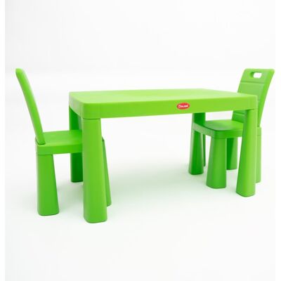 Monkey Gym kid’s table and chair set - light green Monkey Gym kid’s table and chair set - light green