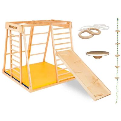 Monkey Gym Indoor Wooden Climbing Frame Rocket - game Monkey Gym Indoor Wooden Climbing Frame Rocket - game