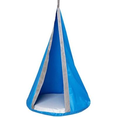 Monkey Gym garden hanging cocoon chair Comet - blue Monkey Gym garden hanging cocoon chair Comet - blue