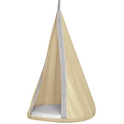Monkey Gym garden hanging cocoon chair Comet - beige Monkey Gym garden hanging cocoon chair Comet - beige