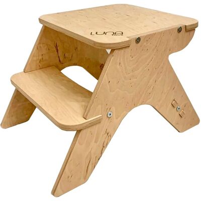 Monkey Gym kitchen helper Moon - natural wooden Monkey Gym kitchen helper Moon - natural wooden