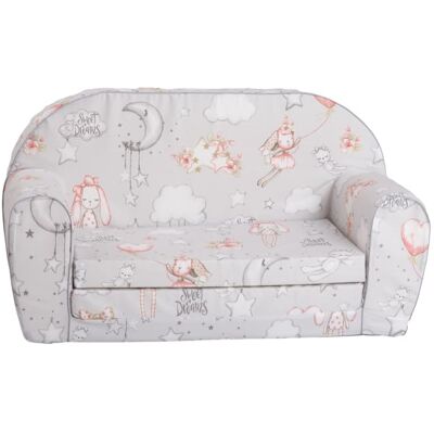 Monkey Gym Mini Kids’ Sofa Print - rabbit Monkey Gym Mini Kids’ Sofa Print - rabbit
