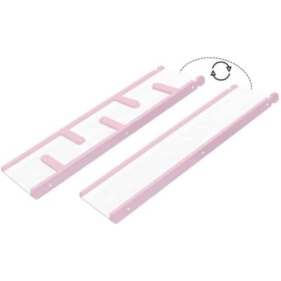 Monkey Gym 2-in-1 Indoor Wooden Slide Mini - pink Monkey Gym 2-in-1 Indoor Wooden Slide Mini - pink