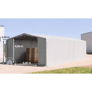 TOOLPORT 8x16m - 4.0m Sides Industrial Tent with zipper entrance, PRIMEtex 2300, grey with statics package (soft ground anchors) - (94002) TOOLPORT 8x16m - 4.0m Sides Industrial Tent with zipper entrance, PRIMEtex 2300, grey with statics package (soft ground anchors) - (94002)