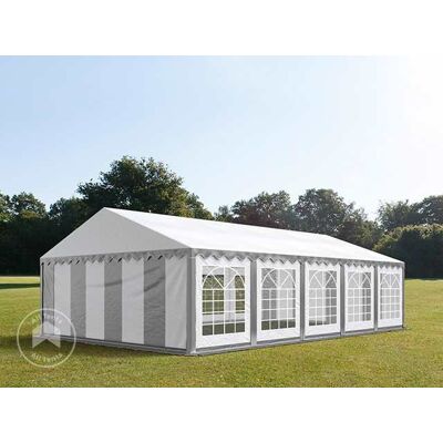TOOLPORT 5x10m Marquee / Party tent, PVC 700, grey-white - (6173) TOOLPORT 5x10m Marquee / Party tent, PVC 700, grey-white - (6173)