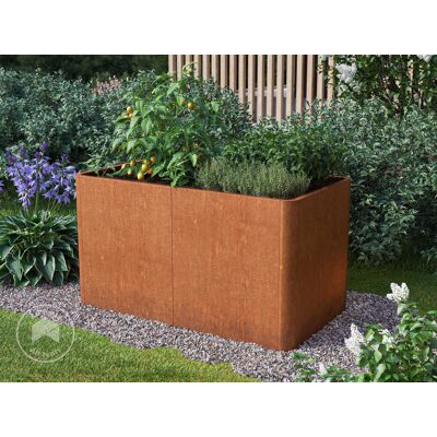 PRIMEYARD 146 x 80 x 60 cm Raised garden bed, corten steel, rust-like finish, incl. steel drainage panel - (GFPV00826) PRIMEYARD 146 x 80 x 60 cm Raised garden bed, corten steel, rust-like finish, incl. steel drainage panel - (GFPV00826)