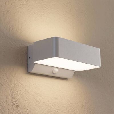 Outdoor Sensor Wall Light Fando Lindby, Alu / grey / zinc, Aluminium, Outdoor Wall Light Outdoor Sensor Wall Light Fando Lindby, Alu / grey / zinc, Aluminium, Outdoor Wall Light