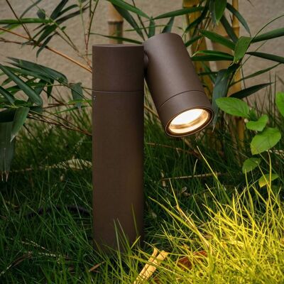 PRIOS Tulimar ground spike light, 1-bulb, rust-coloured, IP65 PRIOS, dimmable, Brown / rust, Aluminium, Modern, Ceiling Light Outdoor PRIOS Tulimar ground spike light, 1-bulb, rust-coloured, IP65 PRIOS, dimmable, Brown / rust, Aluminium, Modern, Ceiling Light Outdoor