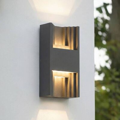 LED Outdoor Wall Light Aurali Lindby, Black, Aluminium, Modern, Outdoor Wall Light LED Outdoor Wall Light Aurali Lindby, Black, Aluminium, Modern, Outdoor Wall Light