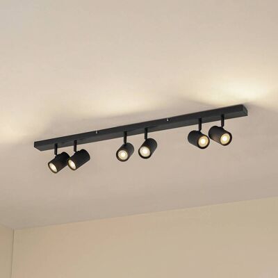 Lindby Kardis ceiling spotlight, dark grey, 6-bulb, metal, GU10 Lindby, dimmable, Alu / grey / zinc, Hallway, Aluminium, Modern, Ceiling Light Lindby Kardis ceiling spotlight, dark grey, 6-bulb, metal, GU10 Lindby, dimmable, Alu / grey / zinc, Hallway, Aluminium, Modern, Ceiling Light
