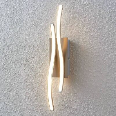 Lindby Safia Wall Light - Modern Gray Aluminum LED Fixture Lindby Safia Wall Light - Modern Gray Aluminum LED Fixture