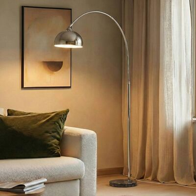 Arc Lamp Floor Tonka Lindby, Chrome / silver, Living / Dining Room, metal, Modern, Floor Lamp Arc Lamp Floor Tonka Lindby, Chrome / silver, Living / Dining Room, metal, Modern, Floor Lamp