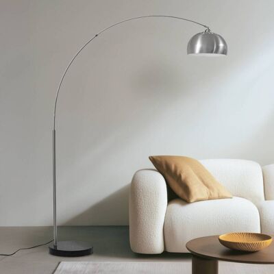 Arc Lamp Floor Hernando Lindby, Alu / grey / zinc, Living / Dining Room, metal, Modern, Floor Lamp Arc Lamp Floor Hernando Lindby, Alu / grey / zinc, Living / Dining Room, metal, Modern, Floor Lamp