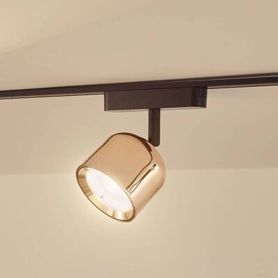 Lindby LED spot 48 V Lumaro, rose gold, Ø 8.2cm, aluminium, dimmable Lumaro 48V Lindby,, Brass / gold, Living / Dining Room, Aluminium, Modern Lindby LED spot 48 V Lumaro, rose gold, Ø 8.2cm, aluminium, dimmable Lumaro 48V Lindby,, Brass / gold, Living / Dining Room, Aluminium, Modern