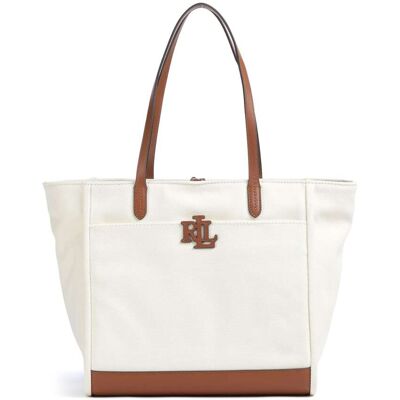 Lauren Ralph Lauren Cameryn Large Tote bag brown,white Lauren Ralph Lauren Cameryn Large Tote bag brown,white