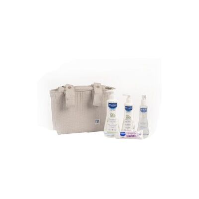 Mustela Beige Trolley Bag Case 5 Pcs Mustela Beige Trolley Bag Case 5 Pcs