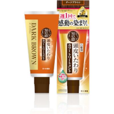 Rohto Mentholatum - 50 Megumi Scalp Care Color Treatment - 150g - Dark Brown Rohto Mentholatum - 50 Megumi Scalp Care Color Treatment - 150g - Dark Brown