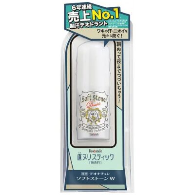 Deonatulle - Soft Stone Double Deosorant Stick - Smooth, Dry and Silky - 20g Deonatulle - Soft Stone Double Deosorant Stick - Smooth, Dry and Silky - 20g