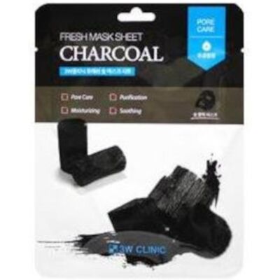 3W Clinic - Fresh Charcoal Mask Sheet - 1pc 3W Clinic - Fresh Charcoal Mask Sheet - 1pc
