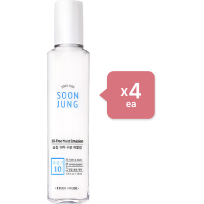 ETUDE - Soon Jung 10-Free Moist Emulsion - 130ml (4ea) Set ETUDE - Soon Jung 10-Free Moist Emulsion - 130ml (4ea) Set