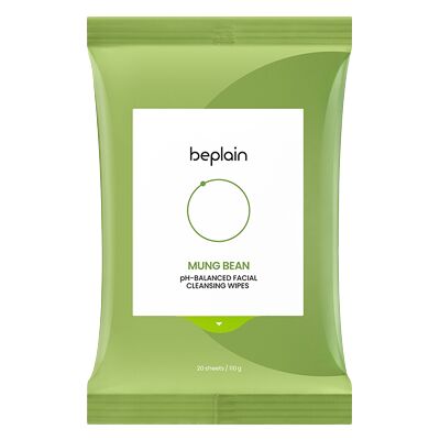 beplain - Mung Bean Ph-Balanced Facial Cleansing Wipes - 20p beplain - Mung Bean Ph-Balanced Facial Cleansing Wipes - 20p