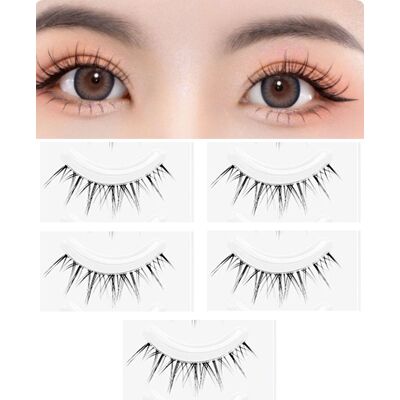 MissLady - False Eyelashes A - 5 pairs - A2 Black MissLady - False Eyelashes A - 5 pairs - A2 Black