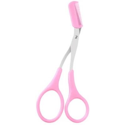 MissLady - Eyebrow Comb Scissors - 1pc - Random Color MissLady - Eyebrow Comb Scissors - 1pc - Random Color