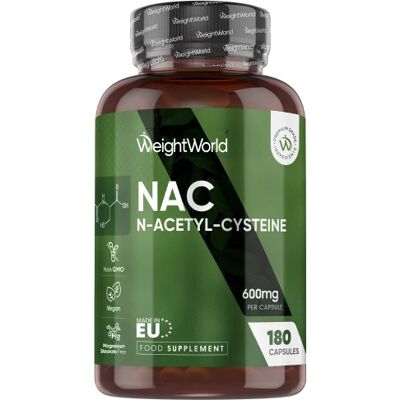 N-Acetyl Cysteine Capsules 600mg 180 Capsules WeightWorld IE N-Acetyl Cysteine Capsules 600mg 180 Capsules WeightWorld IE