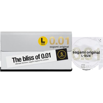 Sagami Original 0.01 L - Condom - 58mm (5 pack) Sagami Original 0.01 L - Condom - 58mm (5 pack)
