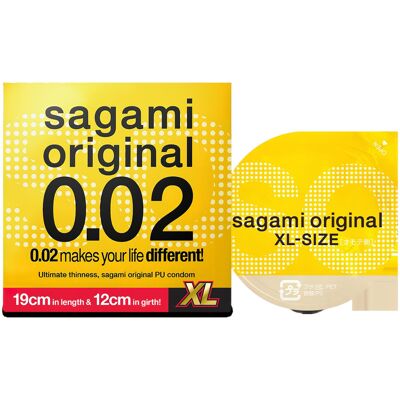 Sagami Original 0.02 XL - Condom - 61mm (1pc) Sagami Original 0.02 XL - Condom - 61mm (1pc)