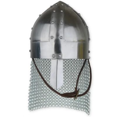 Epic Armoury Norman helmet with chainmail aventail – M Epic Armoury Norman helmet with chainmail aventail – M