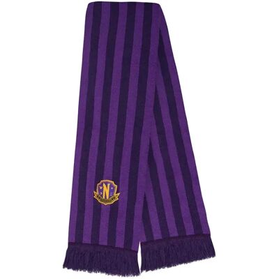 Cinereplicas Wednesday Scarf - Nevermore Academy, purple Cinereplicas Wednesday Scarf - Nevermore Academy, purple