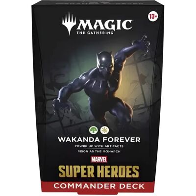 Wizards of the Coast Magic: The Gathering - Marvel Super Heroes Wakanda Forever Commander Deck Wizards of the Coast Magic: The Gathering - Marvel Super Heroes Wakanda Forever Commander Deck