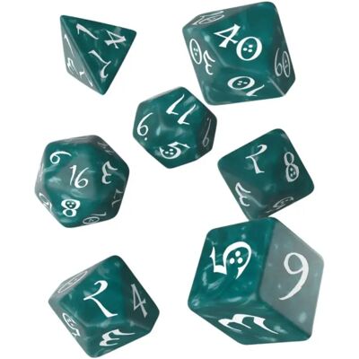 Q-workshop Classic RPG Dice Set – turquoise-white Q-workshop Classic RPG Dice Set – turquoise-white