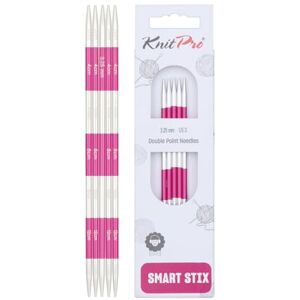 KnitPro SmartStix Knitting Needles - Aluminium Pink 14cm 3.25mm KnitPro SmartStix Knitting Needles - Aluminium Pink 14cm 3.25mm