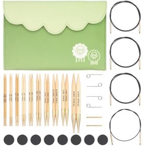 Knitpro Deluxe Bamboo Interchangeable Needle Set - Knitting Accessories Knitpro Deluxe Bamboo Interchangeable Needle Set - Knitting Accessories