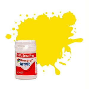 Humbrol Acrylic Paint - No 99 - Lemon Matt - 18.2ml