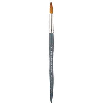 Winsor & Newton Professional Watercolour Brush, Synthetic, Gray, Rundpinsel-Nr. 12 Winsor & Newton Professional Watercolour Brush, Synthetic, Gray, Rundpinsel-Nr. 12