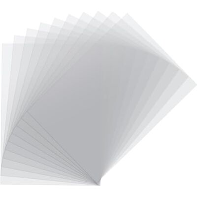 Creative Labs Florence Acetate Sheets of A4 and 0,2 mm Thickness 10 Flexible Plastic Sheet Transparent Paper for Scrapbooking, Greeting Cards, Painting and Art Journaling Creative Labs Florence Acetate Sheets of A4 and 0,2 mm Thickness 10 Flexible Plastic Sheet Transparent Paper for Scrapbooking, Greeting Cards, Painting and Art Journaling