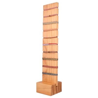 INNSPIRO Pine wood display for bracelets 330x70x70 mm. with regattas 5x5 mm. INNSPIRO Pine wood display for bracelets 330x70x70 mm. with regattas 5x5 mm.
