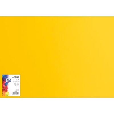 Oxford Craft Card A3 Coloured Craft Paper 160gsm Bristol Card 25 Sheets Dark Yellow Suitable for Crafts, Printing, Copying Oxford Craft Card A3 Coloured Craft Paper 160gsm Bristol Card 25 Sheets Dark Yellow Suitable for Crafts, Printing, Copying