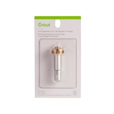 Cricut 2006835 Fine Debossing Tip + QuickSwap Housing, Multicolour, Blade Cricut 2006835 Fine Debossing Tip + QuickSwap Housing, Multicolour, Blade
