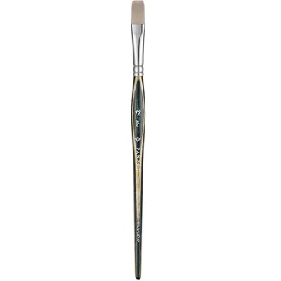Pan Art Synthetic Fibre Flat No. 12 – Detail & Wash Brush for Watercolour & Gouache – Premium Brush for Artists Paintbrush for Fine Art, Craft & Illustration – 1 Unit Pan Art Synthetic Fibre Flat No. 12 – Detail & Wash Brush for Watercolour & Gouache – Premium Brush for Artists Paintbrush for Fine Art, Craft & Illustration – 1 Unit