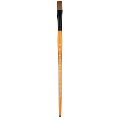 Pan Art Synthetic Sable Flat No. 12 – Detail & Wash Brush for Watercolour & Gouache – Artist-Grade Performance Paintbrush for Fine Art, Craft & Illustration – 1 Unit Pan Art Synthetic Sable Flat No. 12 – Detail & Wash Brush for Watercolour & Gouache – Artist-Grade Performance Paintbrush for Fine Art, Craft & Illustration – 1 Unit