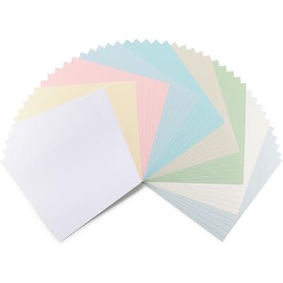 Creative Labs Florence Linen Cardstock 12 x 12 inch 9 Pastel Colours 45 Sheets of 250 GSM Coloured Paper Easter Card Making Supplies for Scrapbooking and Other Crafts Creative Labs Florence Linen Cardstock 12 x 12 inch 9 Pastel Colours 45 Sheets of 250 GSM Coloured Paper Easter Card Making Supplies for Scrapbooking and Other Crafts