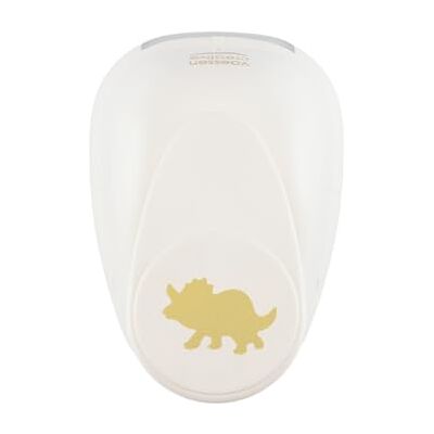 Creative Labs Craft Punch Dino Triceratops 1 x 1.4 in Paper Punch for Crafting, Card Making and Scrapbooking Creative Labs Craft Punch Dino Triceratops 1 x 1.4 in Paper Punch for Crafting, Card Making and Scrapbooking