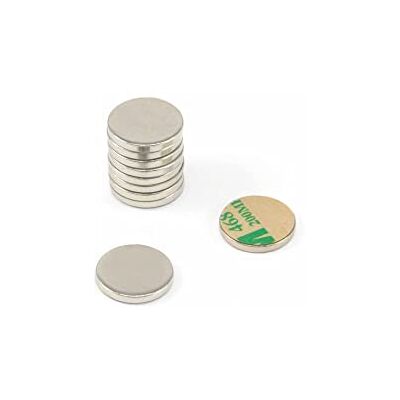 FIRST4MAGNETS Nickel Plated Mild Steel Disc with 3M Self Adhesive for Arts, Crafts, Model Making, DIY and Hobbies 20mm dia x 2mm thick Pack of 100 FIRST4MAGNETS Nickel Plated Mild Steel Disc with 3M Self Adhesive for Arts, Crafts, Model Making, DIY and Hobbies 20mm dia x 2mm thick Pack of 100