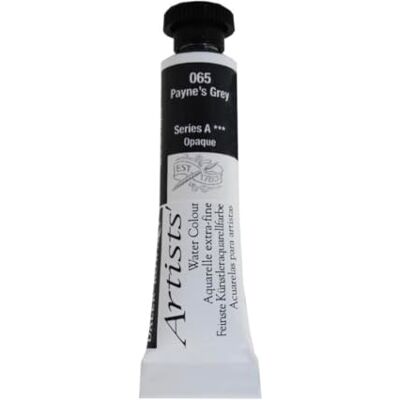 Daler Rowney Daler-Rowney Artists Watercolour 15 ml Tube, Payne's Grey, Professional Artists Daler Rowney Daler-Rowney Artists Watercolour 15 ml Tube, Payne's Grey, Professional Artists